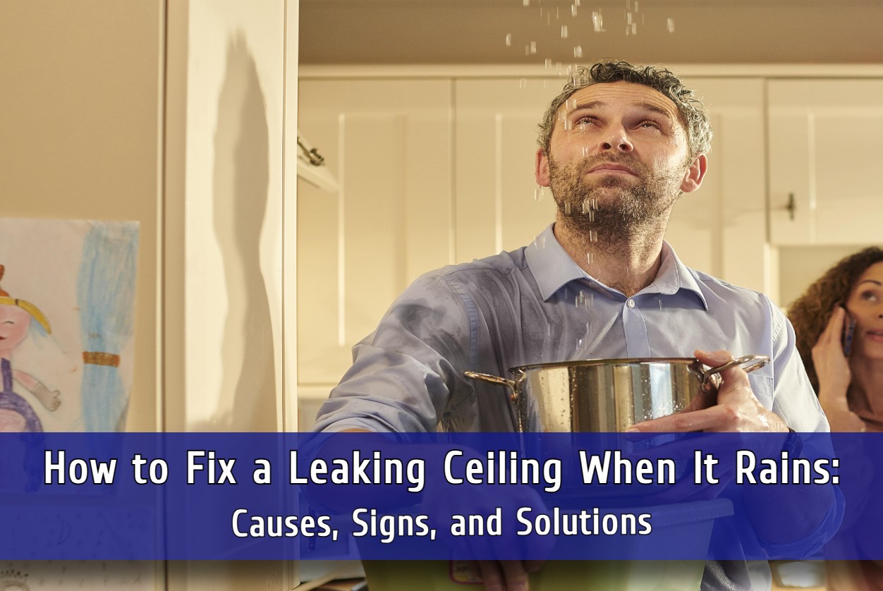 How to Fix a Leaking Ceiling When It Rains: Causes, Signs, and Solutions